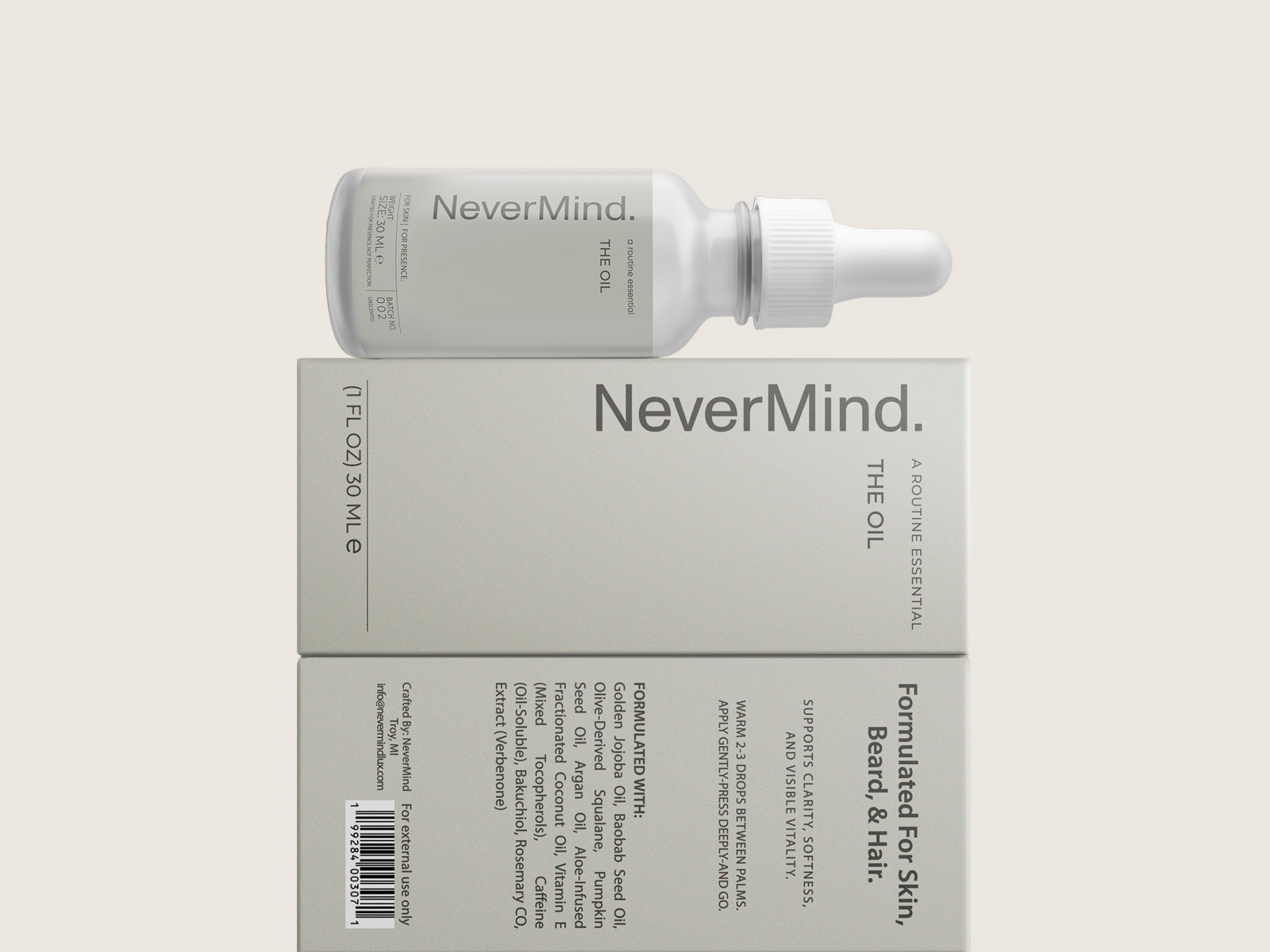 A minimalist white ceramic vase.